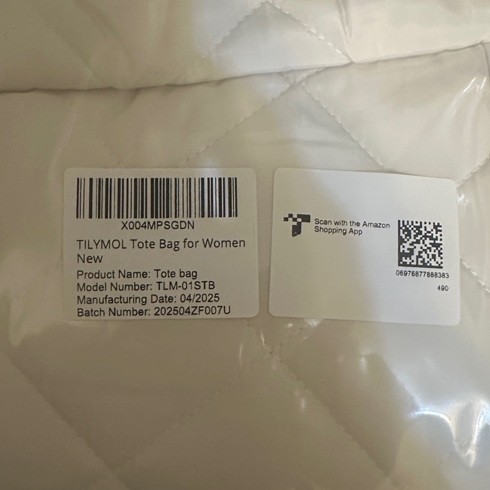 NEW TILYMOL Large Quilted Work Shoulder Tote Bag Ultra Lightweight for Travel - Picture 9 of 9